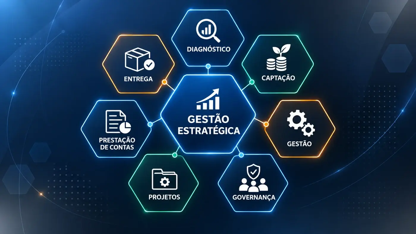 Metodologia Conecta: diagnóstico, projetos, captação, gestão, governança, prestação de contas e entrega